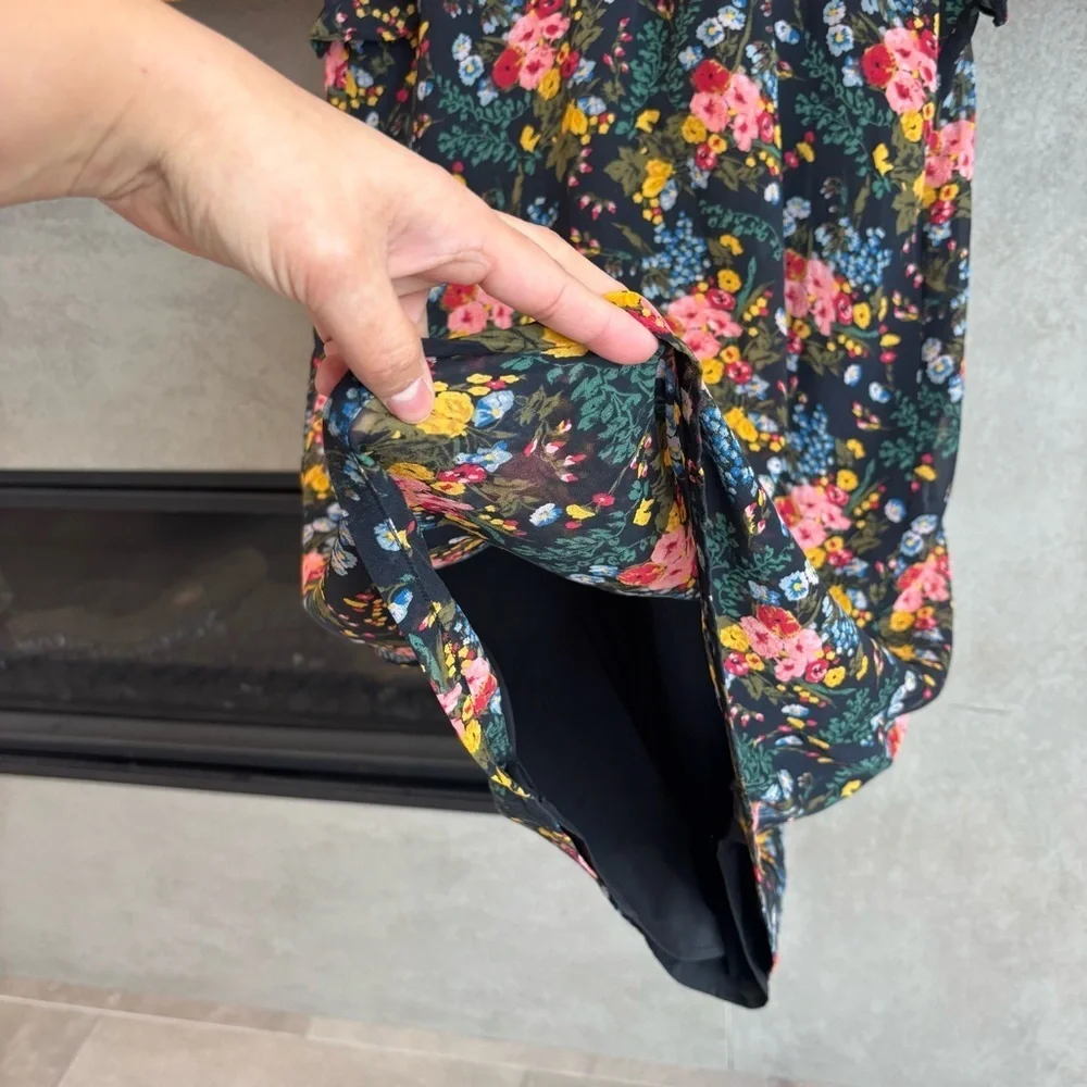 Madewell x No.6 Silk Beacon Dress in Garden Bouquet, Size 0